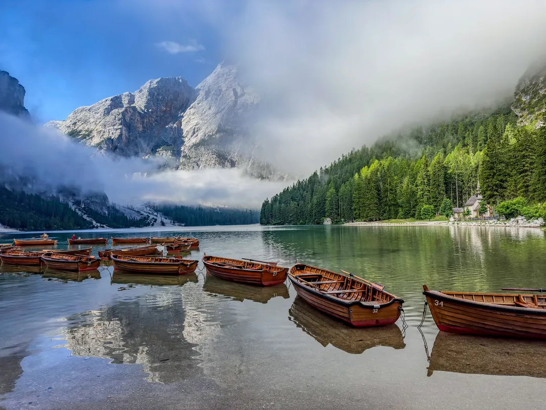 Lago di Braies, Italy. Photograph by Marian Kozaczewski.