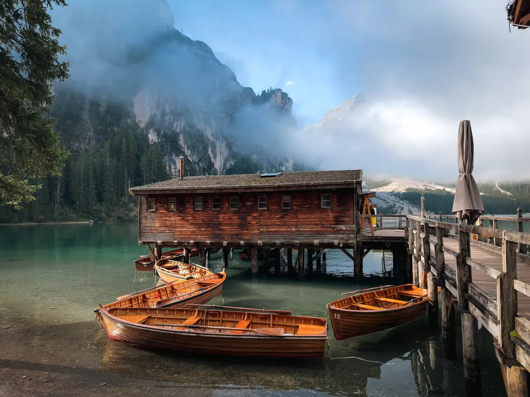 Lago di Braies, Italy. Photograph by Marian Kozaczewski.