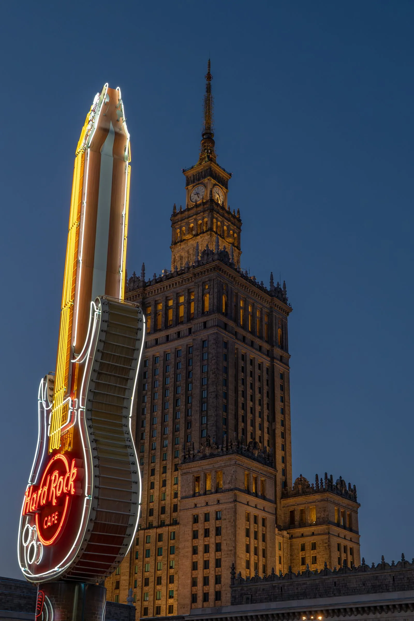 Palace of Culture and Science, Warsaw. Photograph by Marian Kozaczewski.