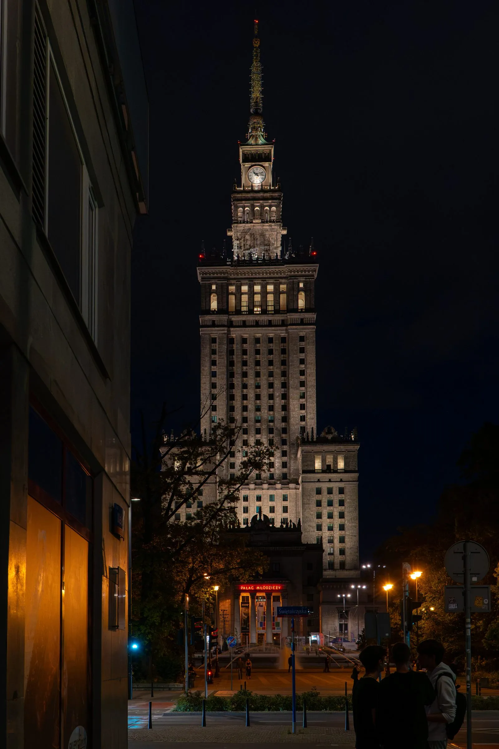 Palace of Culture and Science, Warsaw. Photograph by Marian Kozaczewski.
