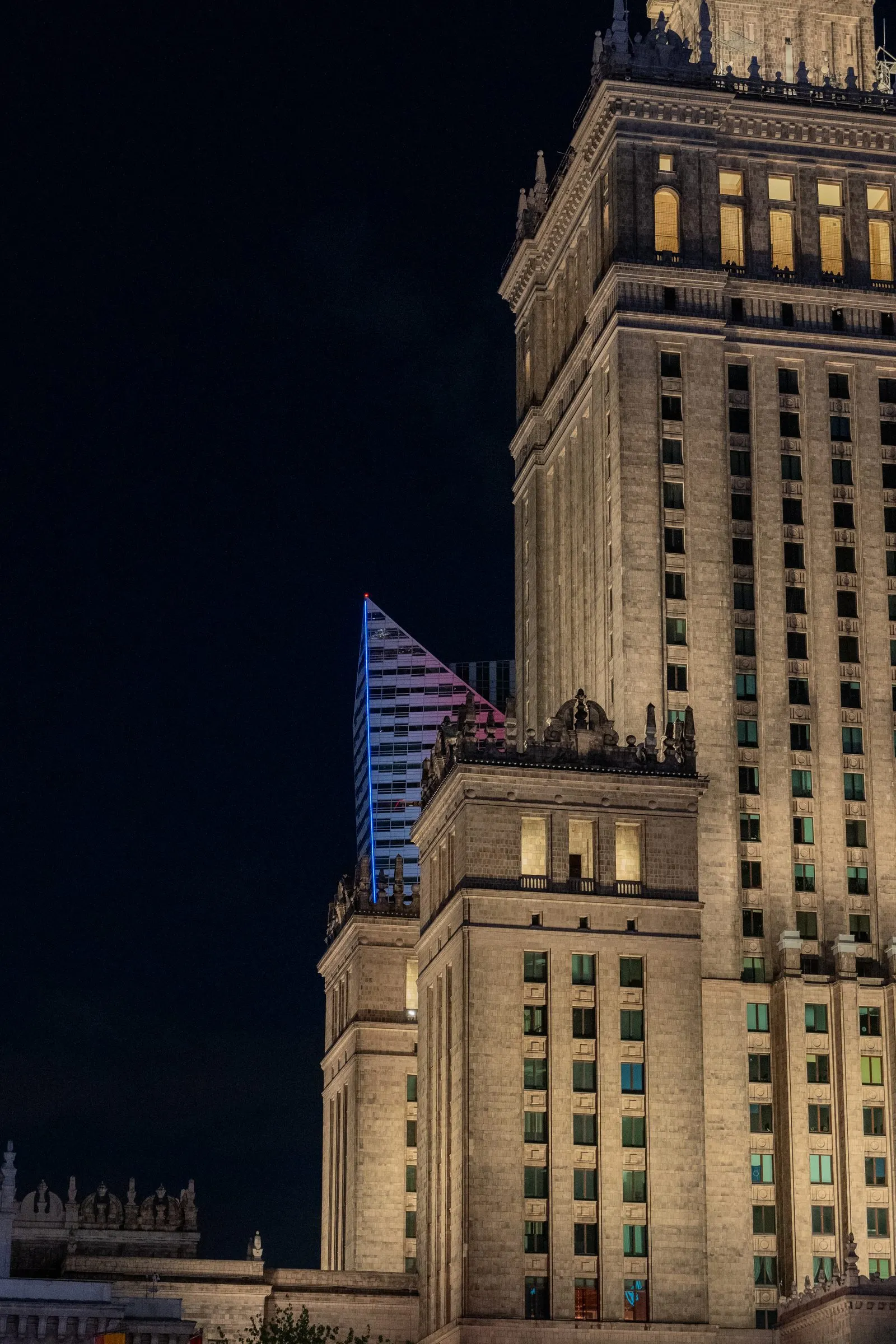 Palace of Culture and Science, Warsaw. Photograph by Marian Kozaczewski.