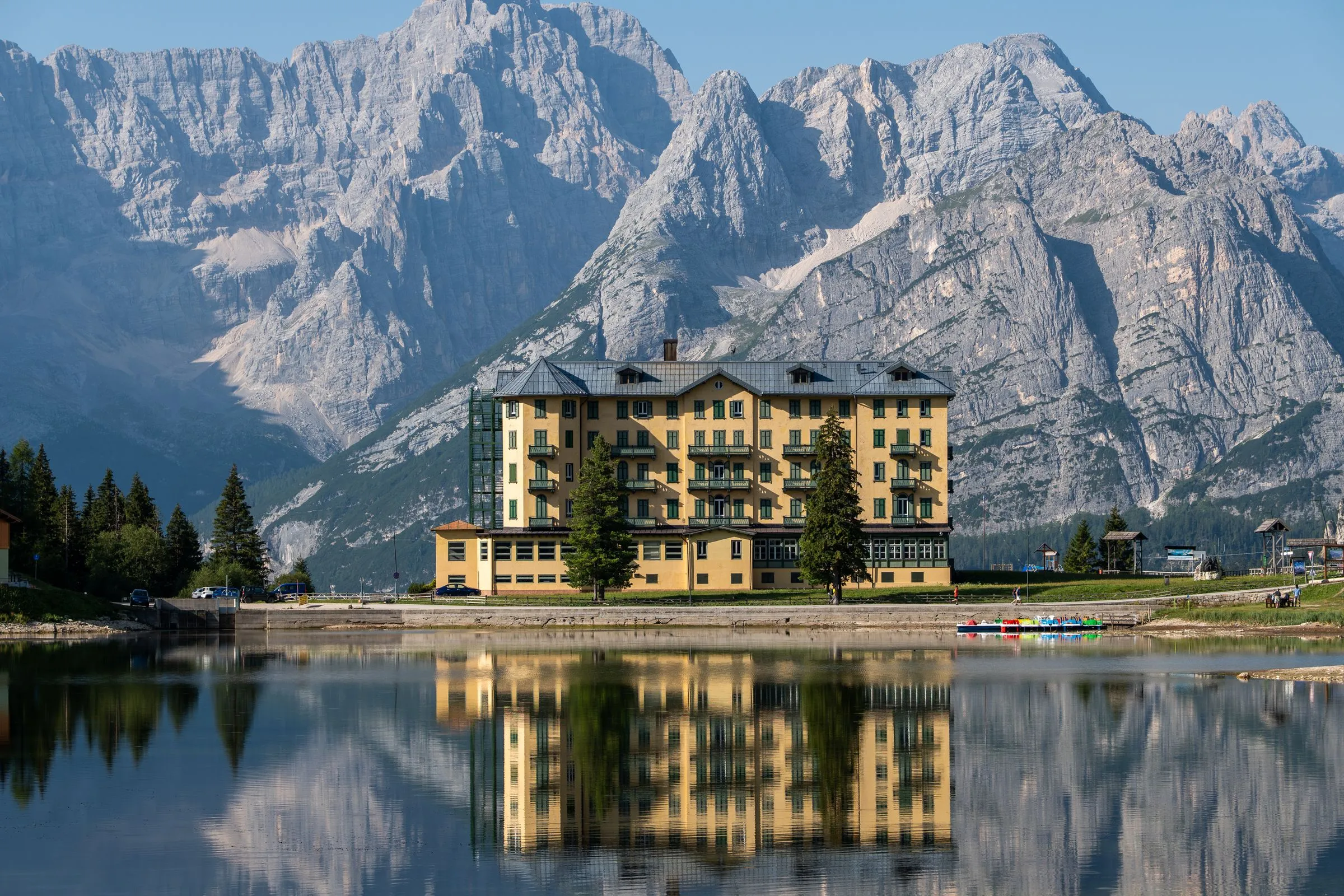 Lago di Misurina, Włochy. Fotografia: Marian Kozaczewski.