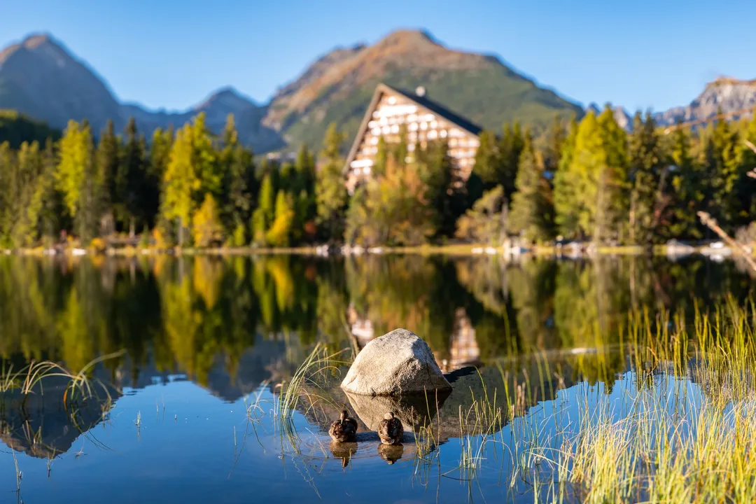 Štrbské pleso, Slovakia. Photograph by Marian Kozaczewski.